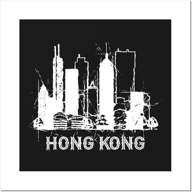 Hong Kong Sketch Wall Art by DimDom